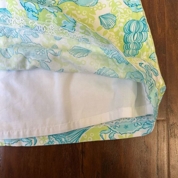 Vintage LILLY PULITZER Girls Sleeveless Crab and Shell Print Dress Multi - Picture 6 of 9